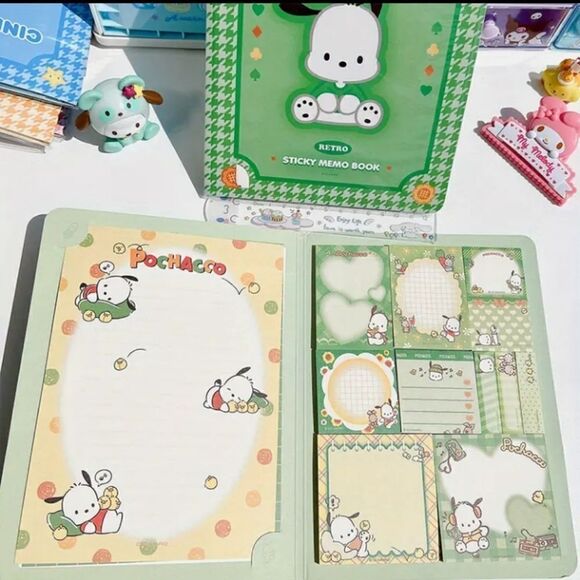 3 for $26 - Hello Kittys Pochacco Memo Book- Set of Sticky Notes - Picture 2 of 5
